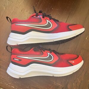 Brand New Nike Red and Black Sneakers Athletic Style